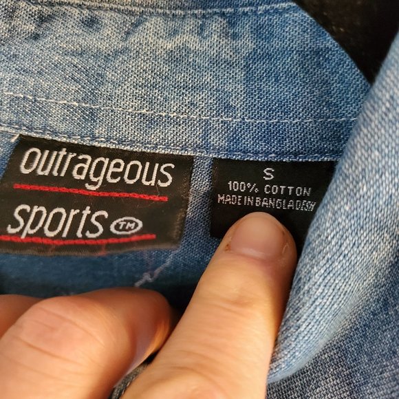 Denim Button Down Shirt - Picture 3 of 4